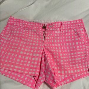 Lilly Pulitzer Callahan Pink Checkered Women Shorts